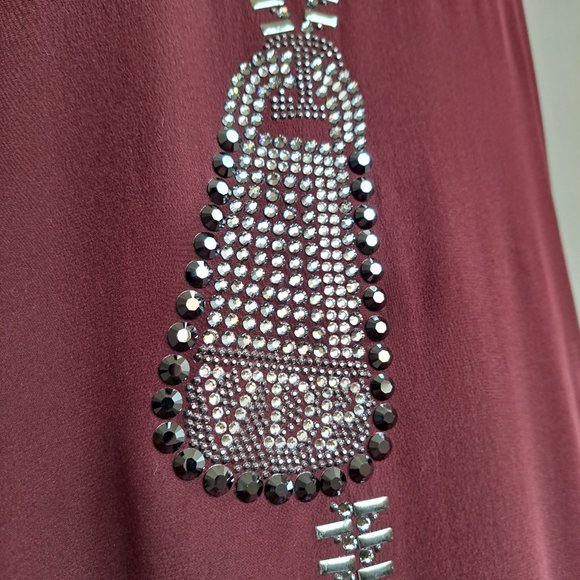 New VDP Women's Italian Brown Tunic Long Sleeves Baggy Dress Size 42 / S - Picture 5 of 14